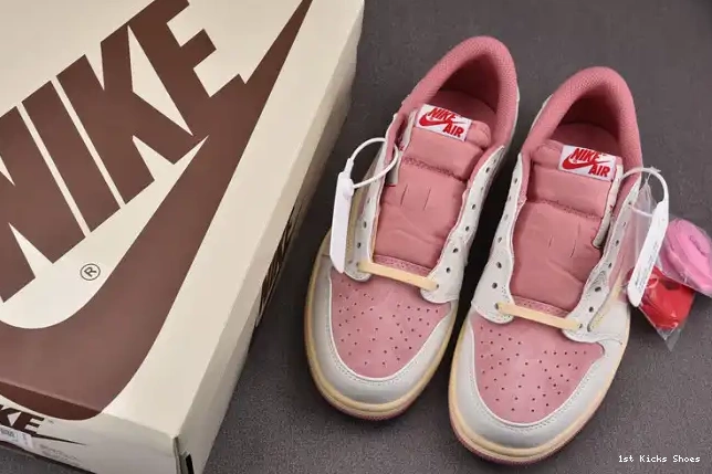 1st Kicks Shoes DM7866-600 AJ OG SP Travis 1 Low Scott x 0617